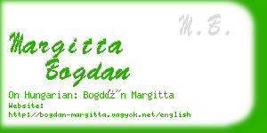 margitta bogdan business card
